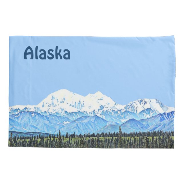Denali (Mt. McKinley) Kissenbezug (Rückseite)