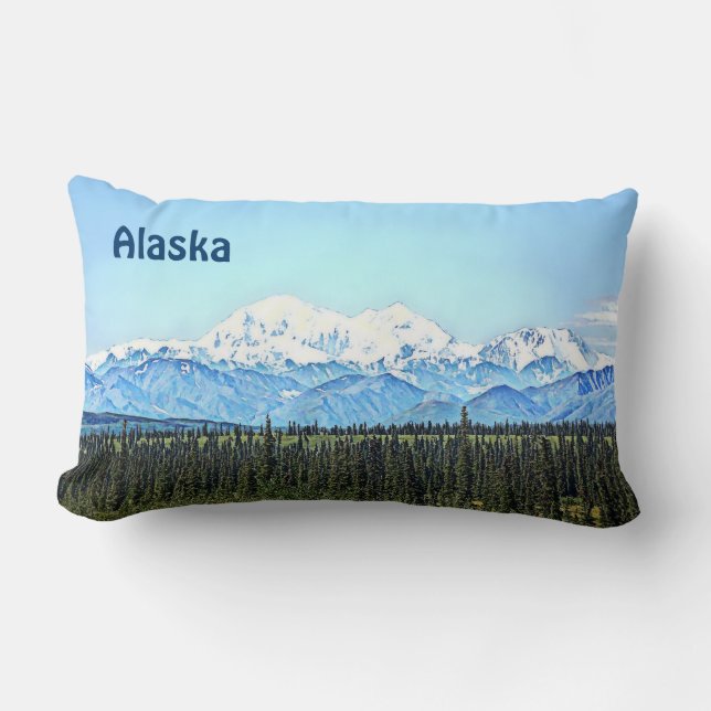 Denali (Mt. McKinley) Lendenkissen (Vorderseite)