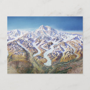 Denali (Mt. McKinley) Panorama Postkarte