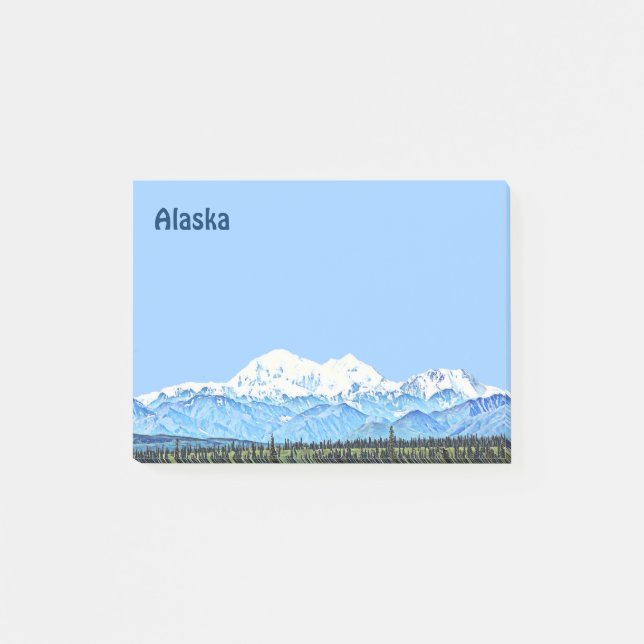 Denali (Mt. McKinley) Post-it Klebezettel (Vorderseite)