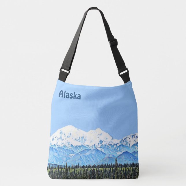 Denali (Mt. McKinley) Tragetaschen Mit Langen Trägern (Vorderseite)