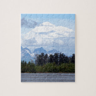 Denali, Mt McKinley, vom Fluss, Alaska, USA 1