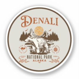 Denali National Park Alaska Aufkleber