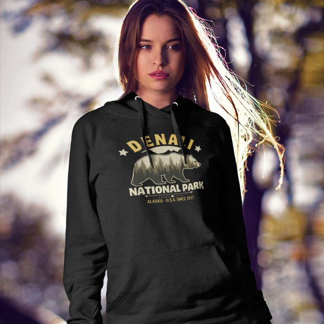 Denali National Park Alaska Forest Landscape Hoodie (Von Creator hochgeladen)
