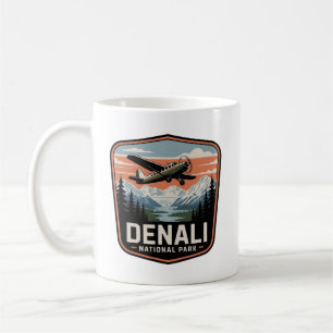 Denali National Park Buschflugzeug Retro-Reiseabze Kaffeetasse