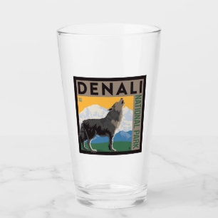 Denali National Park Howling Wolf Glas