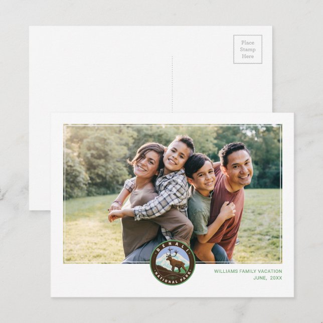 Denali National Park Postkarte (Vorne/Hinten)