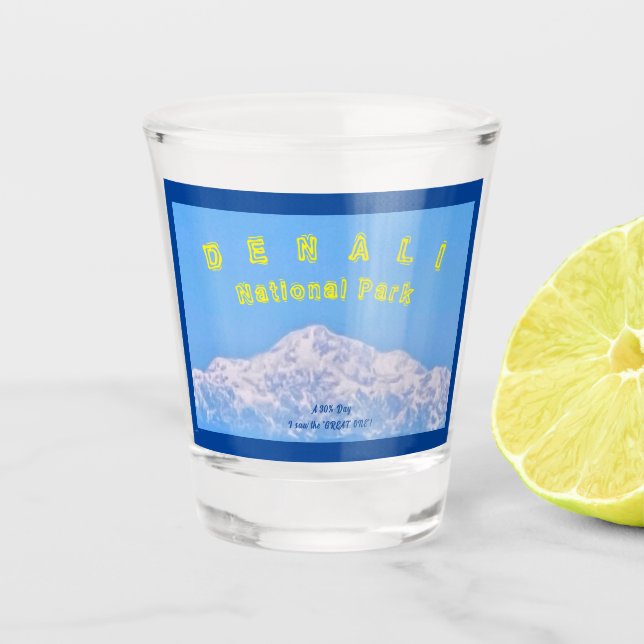 Denali National Park Shot Glass Schnapsglas (Vorderseite)