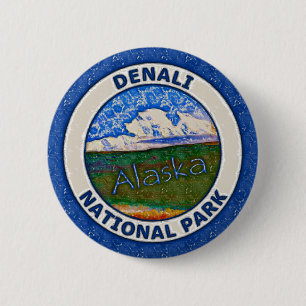 Denali Nationalpark, Alaska Button
