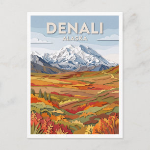 Denali-Nationalpark Alaska Postkarte