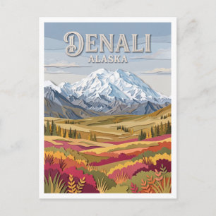 Denali-Nationalpark Alaska Postkarte