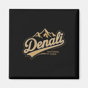 Denali Nationalpark Alaska Souvenir Bergcamp Magnet