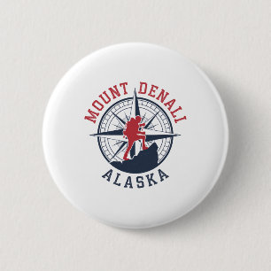 Denali-Nationalpark Alaska Wandern Camping Reisen Button