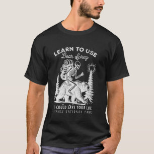 Denali-Nationalpark Bärenspray Lustiger Wander-Cam T-Shirt
