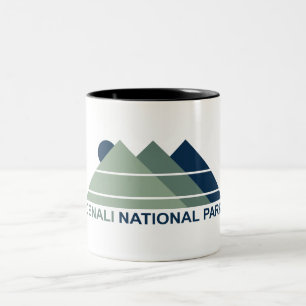 Denali-Nationalpark-Bergsonne Zweifarbige Tasse