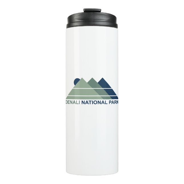 Denali Nationalpark Mountain Sun Thermosbecher (Vorderseite)