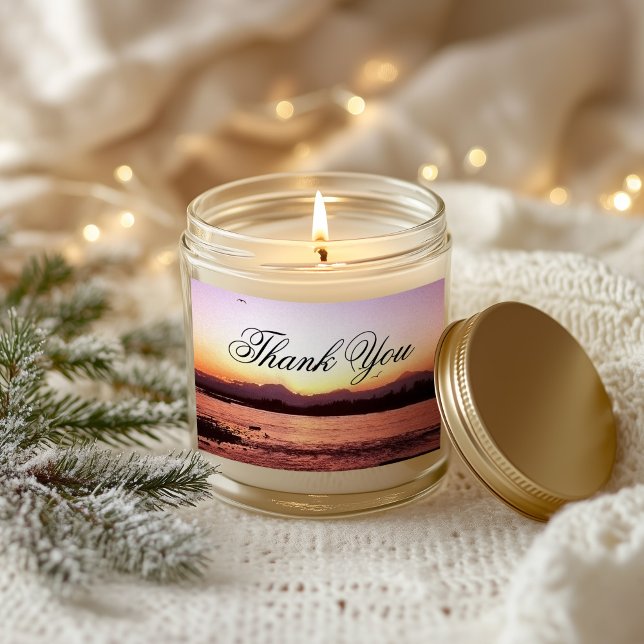 Denali Sunset Foto Vielen Dank Rechteckiger Aufkleber (Denali Sunset Photo Thank You Rectangular Sticker)