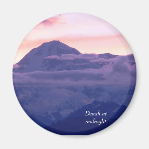 Denali um Mitternacht Magnet