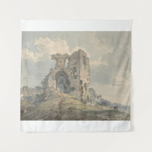 Denbigh Castle (ca. 1793) Thomas Girtin Wandteppich