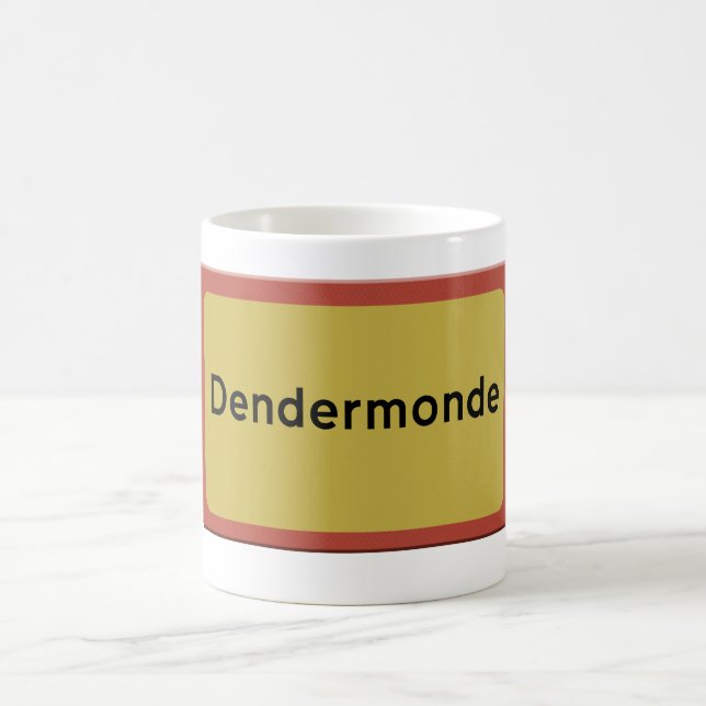Dendermonde Ortsschild Kaffeetasse (Mittel)