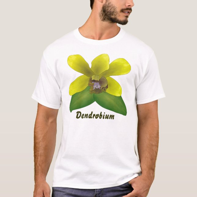 Dendrobium-Orchidee T-Shirt (Vorderseite)