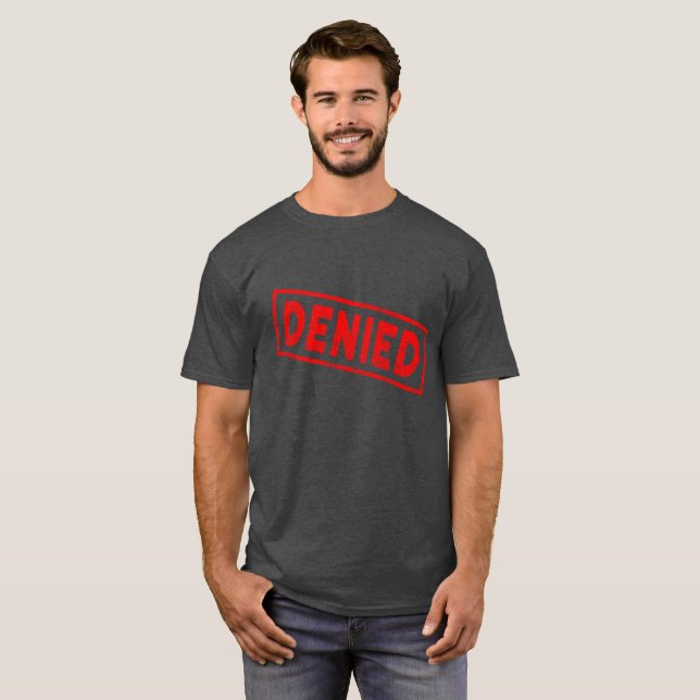 Dened Red Rubber Briefmarke T-Shirt (Vorne ganz)