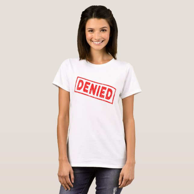 Dened Red Rubber Briefmarke T-Shirt (Vorne ganz)