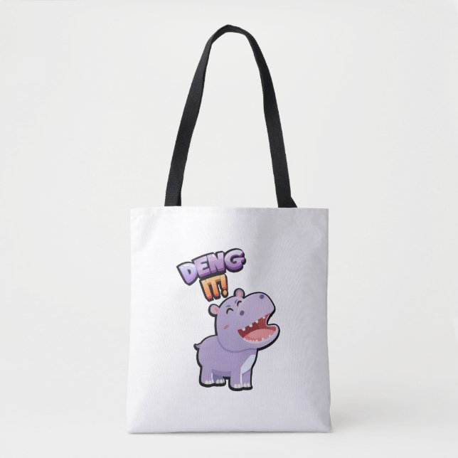 Deng es ab! Funny Tote Bag Tasche (Vorderseite)