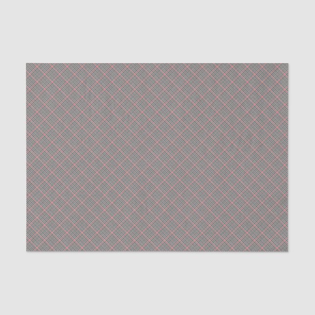 Denholm District Tweed Karo Pattern Seidenpapier (Vorderseite)