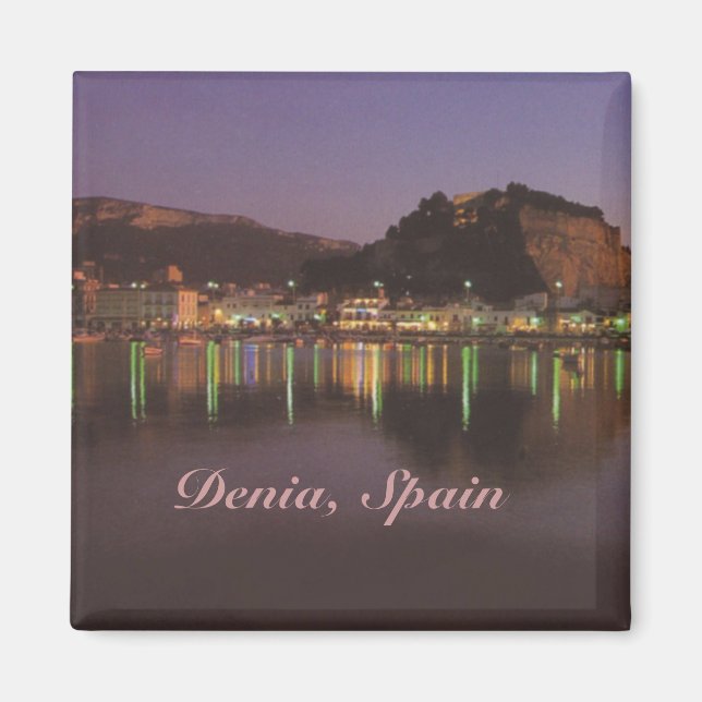 Denia Espagne Voyage Photo Souvenir Aimants frigo (Devant)
