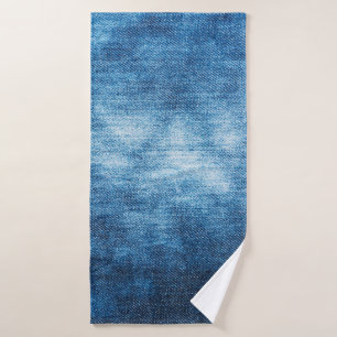 Denim a porté texture tissu pour arrière - plan. J