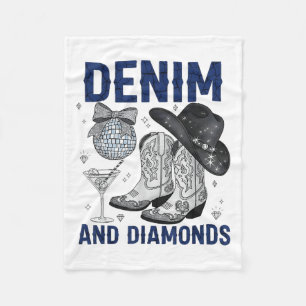 Denim and Diamonds Western Women Boots Jeans Rodeo Fleecedecke