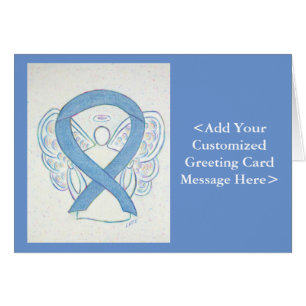 Denim Awareness Ribbon Angel Cards