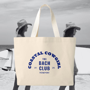 Denim Blau Coastal Cowgirl The Bach Club Jumbo Stoffbeutel