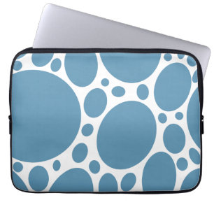 Denim Blaue Blasen Laptopschutzhülle