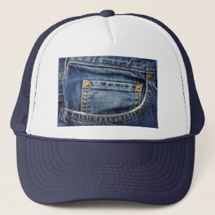 Denim - blaue Jean-Tasche Truckerkappe