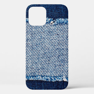 Denim blauen Jeans Stoff Rahmen. Blechdichtfabrik Case-Mate iPhone Hülle