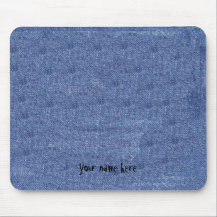 Denim-Blick und Ihr Name Mousepad