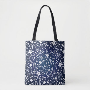 Denim Blooms: Hintergrundinformationen zu Blumenmu Tasche