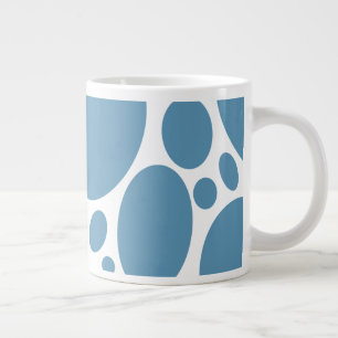 Denim Blue Bubble Muster Spezielle Tasse