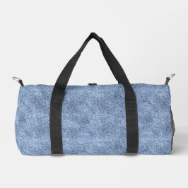 Denim Blue Denim Pattern Duffle Bag