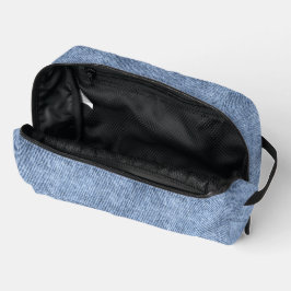 Denim Blue Denim Pattern Waschbeutel