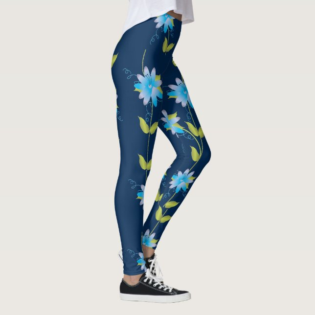 Denim Blue Designer Leggings (Rechts)
