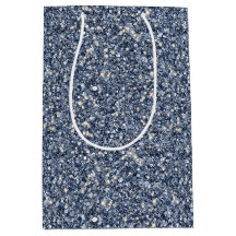 Denim Blue Glitter Birthday