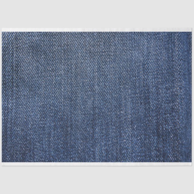 Denim Blue Jean Decoupage Background Seidenpapier (Vorderseite)