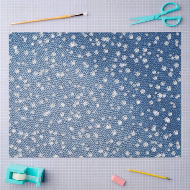 Denim Blue Jeans Diamant  Seidenpapier (Basteln)