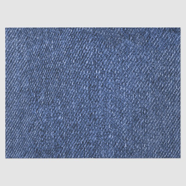 Denim Blue Jeans Graphic Design Stilvoll Seidenpapier (Vorderseite)