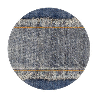 Denim Blue Jeans: Lässiger Doppelpflaster Schneidebrett