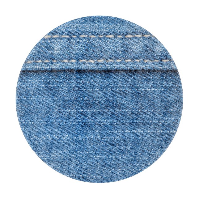 Denim Blue: Klassische Jeans Texture. Schneidebrett (Vorderseite)