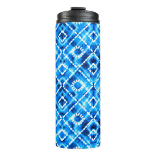 Denim Blue Krawatte die Textur wiederholen moderne Thermosbecher